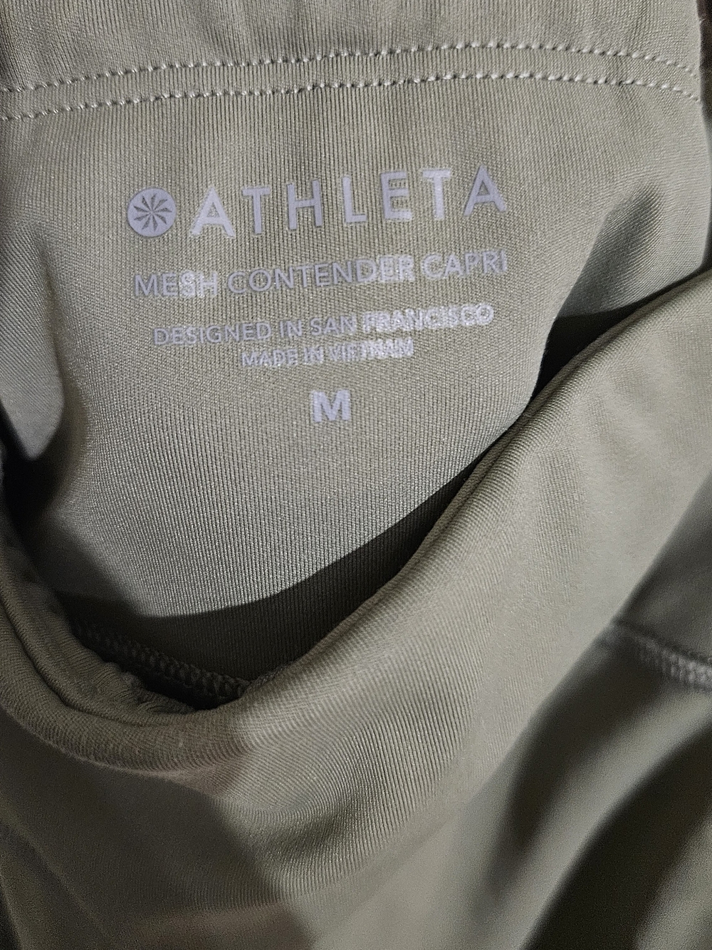 Athleta Women's Mesh Contender Capri Jacket - Olive Green